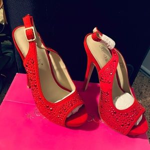 Red Shoe Dazzle heels